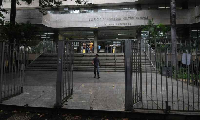 Membros de facção criminosa são julgados em BH sob forte esquema de segurança  - Tulio Santos/EM