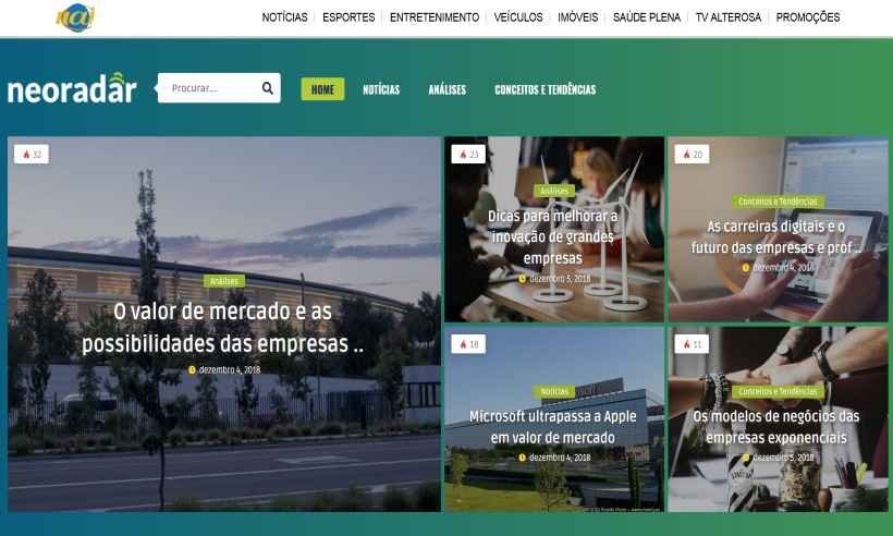 Portal de tecnologia e inovação é lançado em parceria com Diários Associados  - Neo Radar/Reprodução 