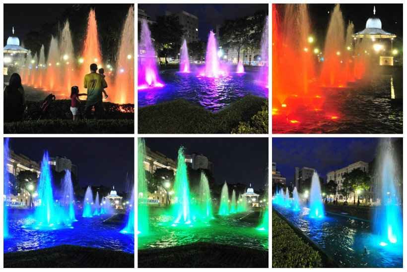 Em semana de novidades, fontes da Praça da Liberdade ganham luzes nas cores do arco-íris - Marcos Vieira/EM/D.A Press