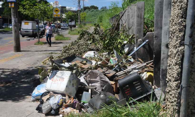 Força-tarefa da Prefeitura de BH combate descarte irregular de lixo - Paulo Filgueiras/EM/DA Press