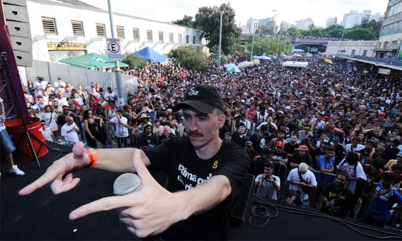 Rapper do Mato Grosso do Sul vence duelo nacional de MCs em Belo Horizonte - Leandro Couri/EM/DA Press