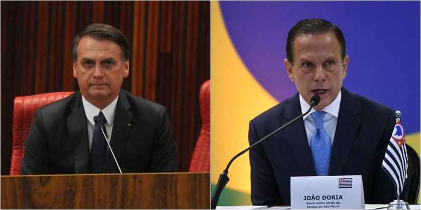 Jair Bolsonaro quer aliança com Doria para projetos de interesse - Minervino Junior/CB/D.A Press e Ed Alves/CB/D.A Press)
