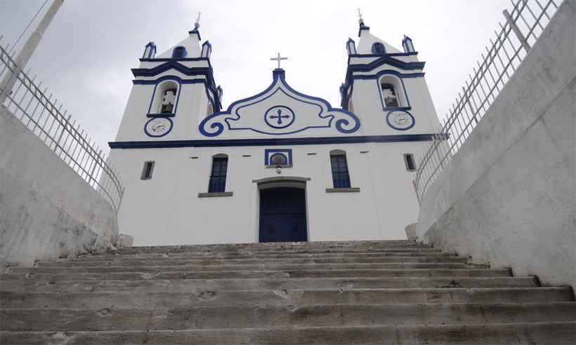 Igreja de 1690 é restaurada em Raposos - Leandro Couri/EM/DA Press