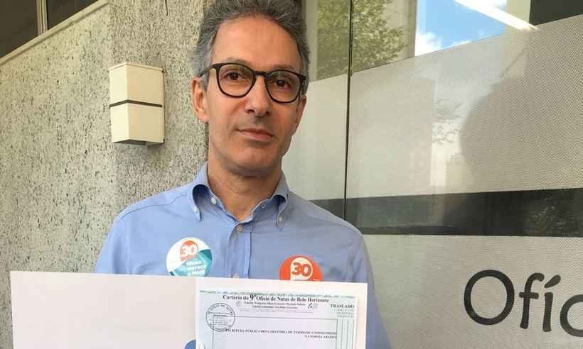 Entenda por que Zema não pode cumprir promessa de ficar sem receber salário - Divulgação Campanha Romeu Zema