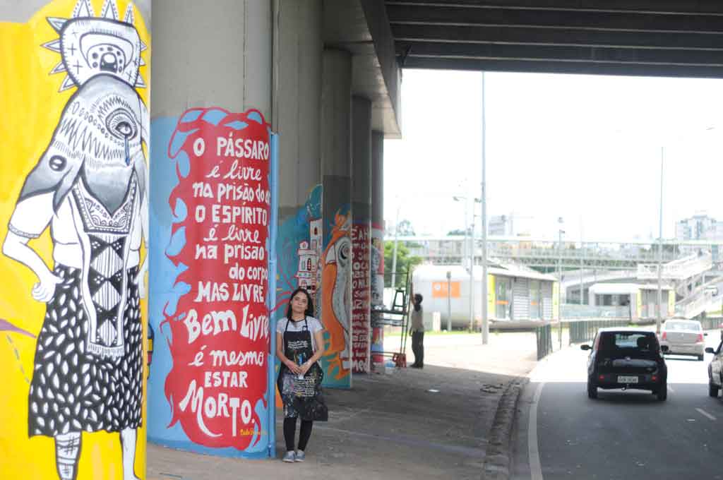 Mapa interativo: novos grafites colorem muros em diversos pontos da capital - Leandro Couri/EM/D.A Press
