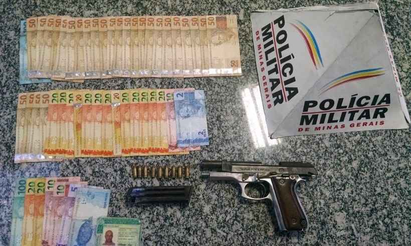 PM prende suspeito que planejava vender arma em shopping de BH - Divulgação/Polícia Militar