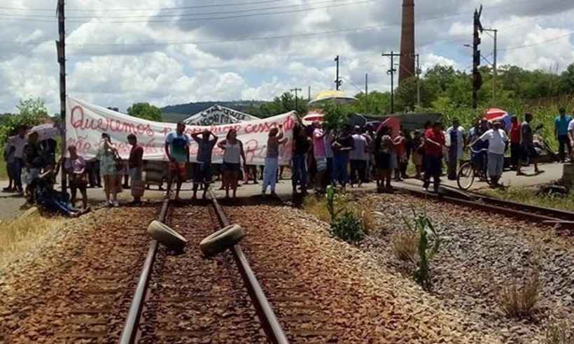 Em razão de protestos, trem da Vale vai circular com restrições nesta terça - Divulgação/Prefeitura de Baixo Guandu