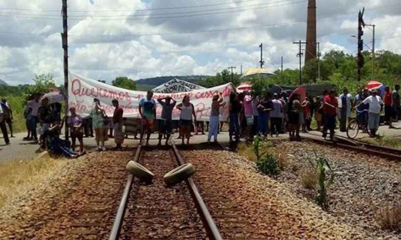 Circulação do trem da Vale continuará restrita nesta quarta-feira devido a protesto - Prefeitura de Baixo Guandu/Divulgacao 