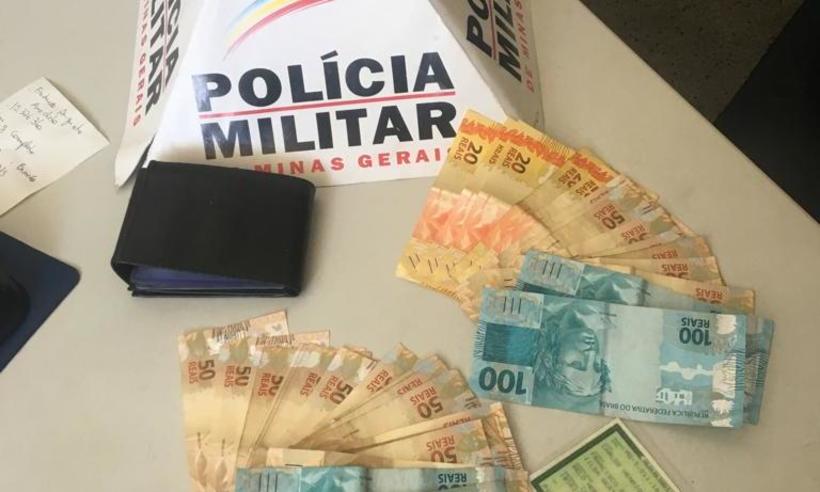 Suspeito de estelionato é detido em agência bancária na Praça Sete - Polícia Militar/Divulgação