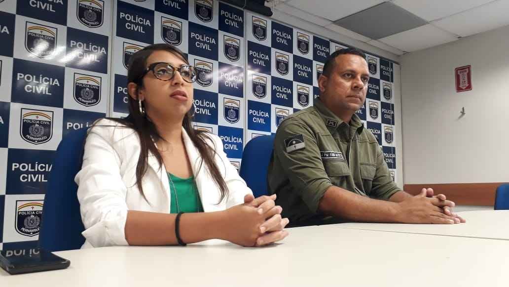 Mulher baleada na cabeça escreve nome do agressor com sangue - Delegada Bárbara Fort - Titular da Delegacia de Carpina e o Major Fábio Batista - 2° BPM