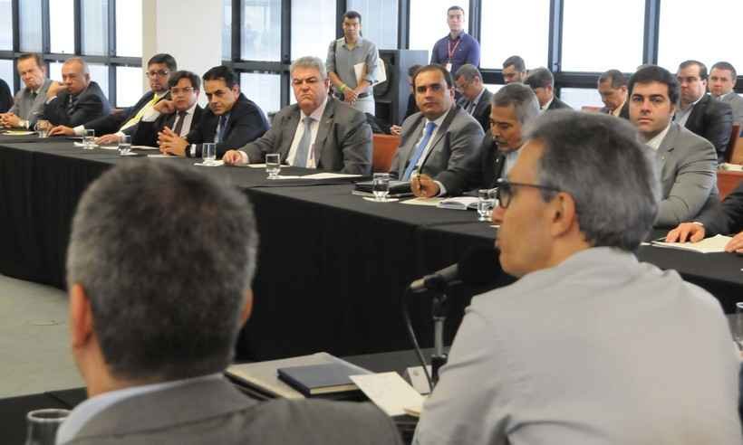Zema diz que estado está falido e pede ajuda de deputados federais - Paulo Filgueiras / EM / D.A. Press