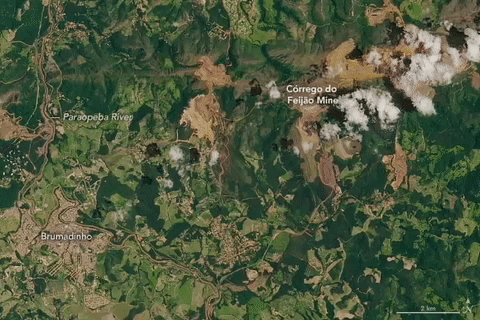 Como a mineração devora as montanhas e traz medo aos moradores do entorno de BH - Nasa