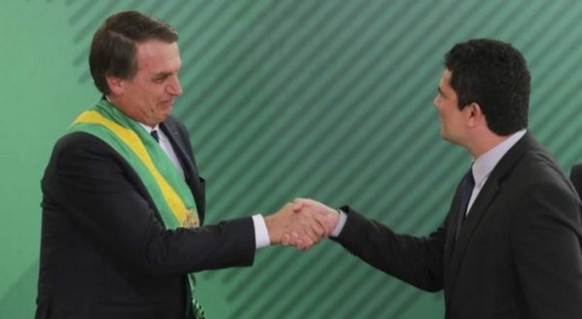 Comissão da Assembleia aprova título de cidadão honorário de Minas para Bolsonaro e Moro - SERGIO LIMA / AFP