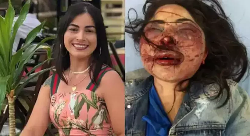 Polícias de Minas e Espírito Santo procuram namorado que teria espancado vendedora por ciúme  - Divulgação/Rede Social e Polícia Militar