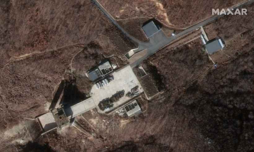 Coreia do Norte retoma atividades em base de construção de foguetes nucleares - AFP PHOTO / SATELLITE IMAGE ©2019 DIGITALGLOBE, A MAXAR COMPANY