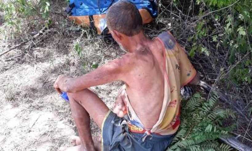 Homem desaparecido há uma semana é resgatado em Montes Claros - Divulgação/ Corpo de Bombeiros
