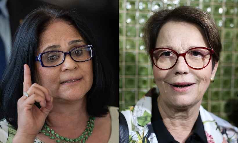 Cada uma das duas ministras 'equivale a dez homens', diz Bolsonaro - Sérgio Lima/AFP