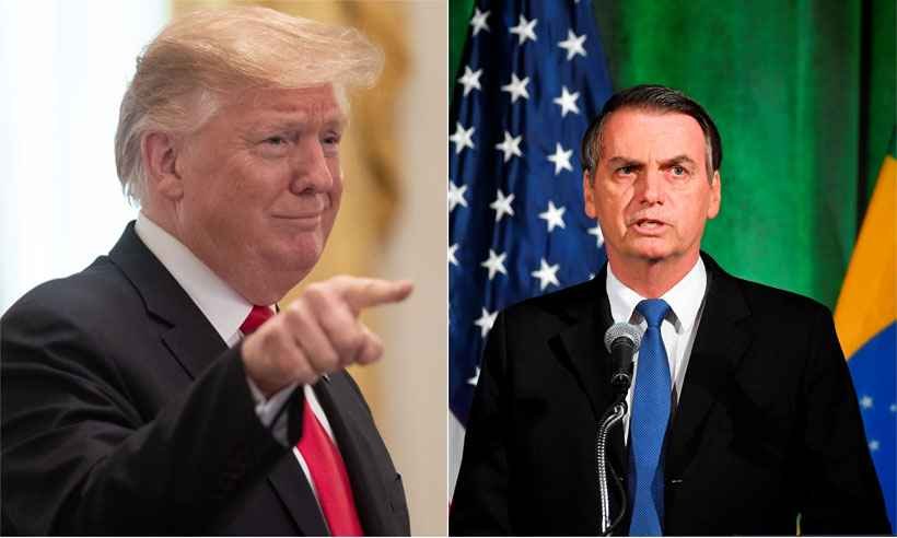 Bolsonaro e Trump se reúnem hoje na Casa Branca  - MANDEL NGAN/AFP e SAUL LOEB/AFP
