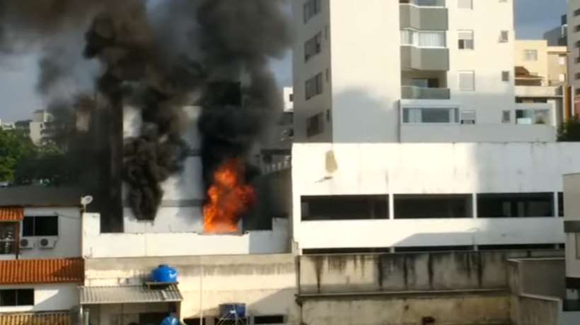 Incêndio atinge apartamento no Bairro Cidade Nova, em BH - Reprodução/Redes Sociais