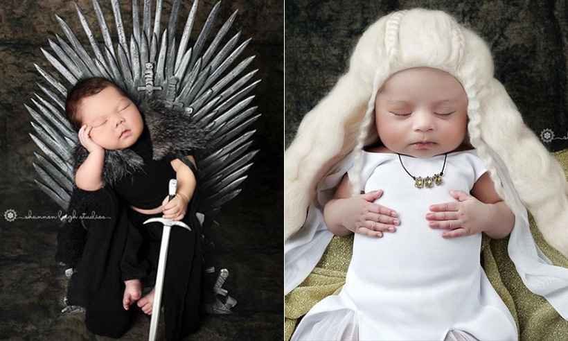 Fotógrafa faz ensaio de bebês vestidos como personagens de 'Game of Thrones' - Reprodução/Instagram 