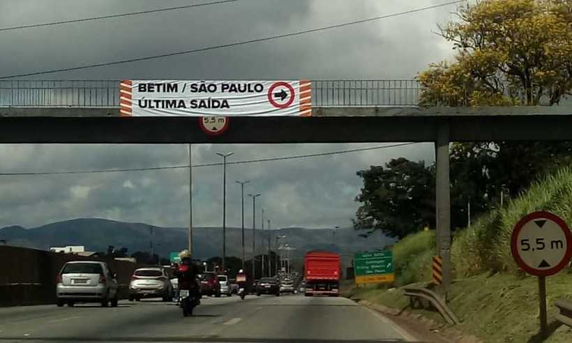 Anel Rodoviário de BH vai passar por mudanças na saída para São Paulo - Batalhão de Polícia Militar Rodoviária/Divulgação 