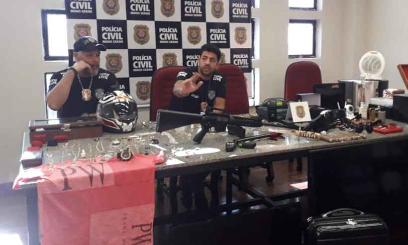 Polícia prende trio que roubava casas da região nobre de BH - Divulgação/Polícia Civil