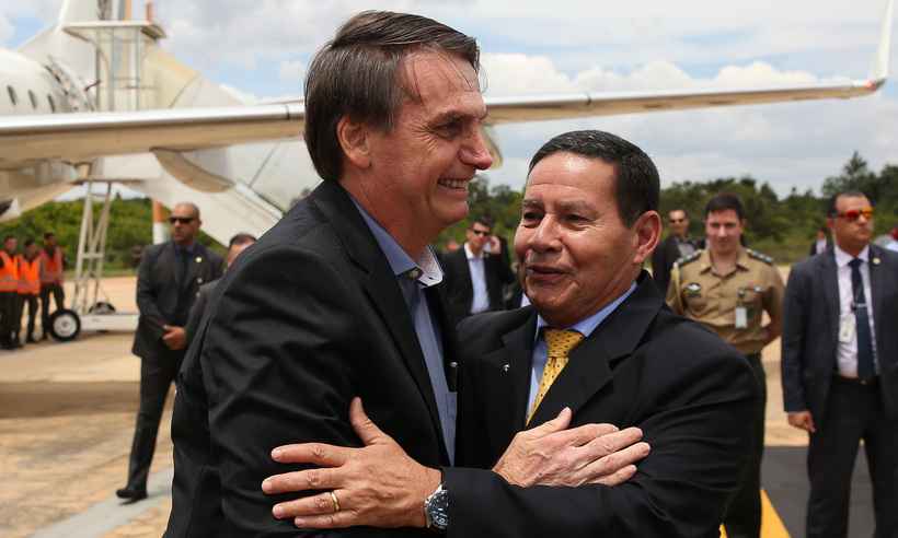 Mourão tem mais agenda externa do que Bolsonaro - Marcos Correa/PR Brasilia 