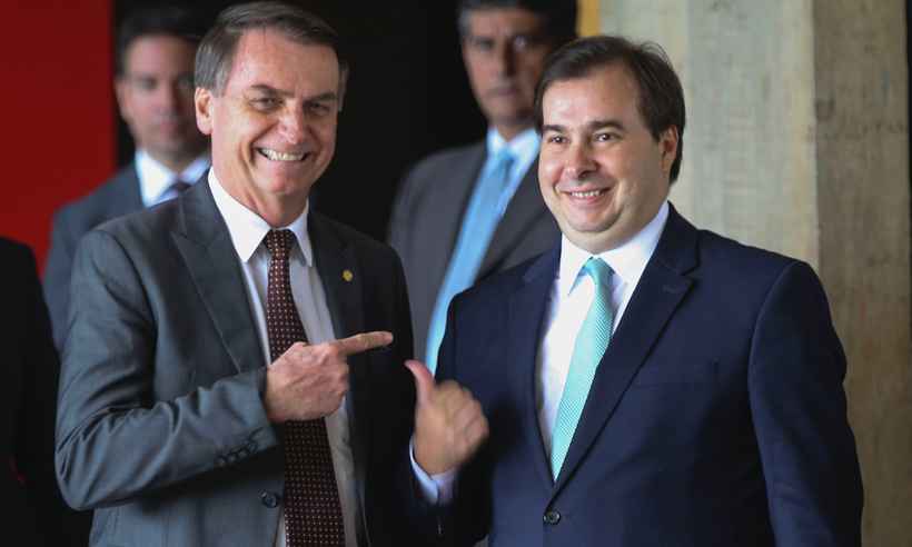 Bolsonaro: estou 'namorando' Rodrigo Maia; é um parceiro - Antonio Cruz/ Agencia Brasil 