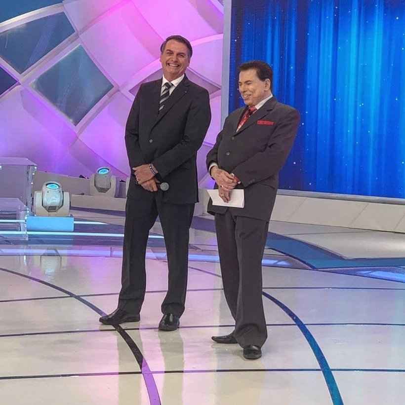 Bolsonaro fala de Previdência em participação no Programa Silvio Santos  - Reprodução/Twitter 