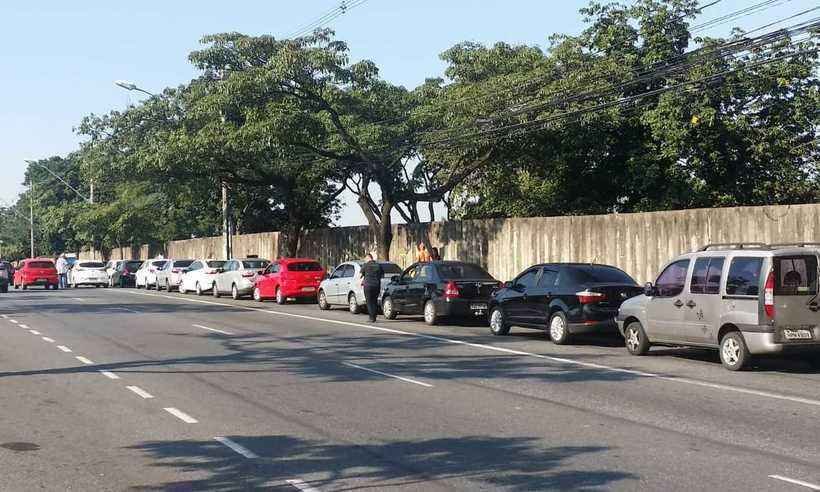 Motoristas de aplicativos denunciam violência de manifestantes em dia de protesto mundial - Paulo Filgueiras/EM/D.A Press