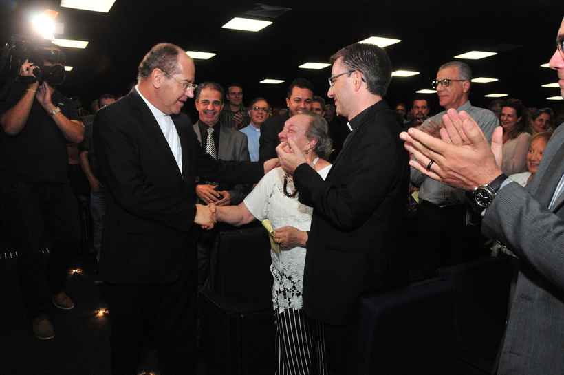 Dom Walmor é recebido com festa em BH no dia da posse como presidente da CNBB - Marcos Vieira/EM/D.A. Press