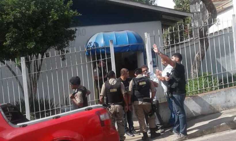 Bandido é preso após assalto a banco com reféns em Elói Mendes, no Sul de Minas - Polícia Militar/Divulgação