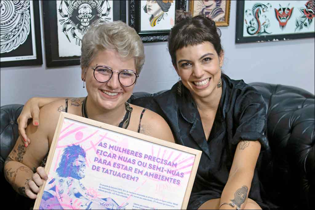 Confira dicas de cartilha lançada para evitar o assédio nos estúdios de tatuagem - Larissa Kümpel/EM/D.A. Press