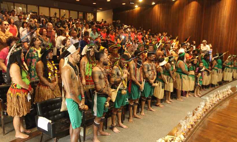 Indígenas se formam em licenciatura na UFMG - Jair Amaral/EM/D.A PRESS
