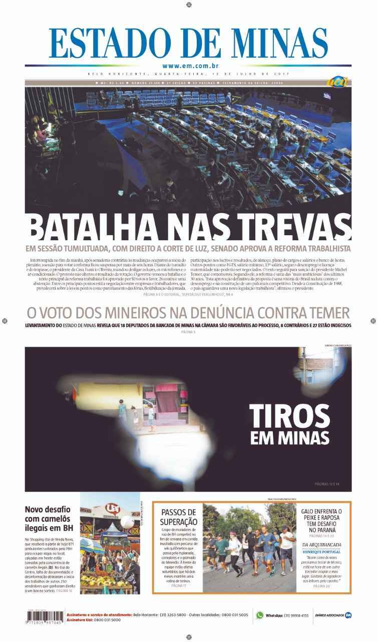 Estado de Minas leva três prêmios na 11ª edição do Prêmio Délio Rocha de Jornalismo  - EM/D.A PRESS