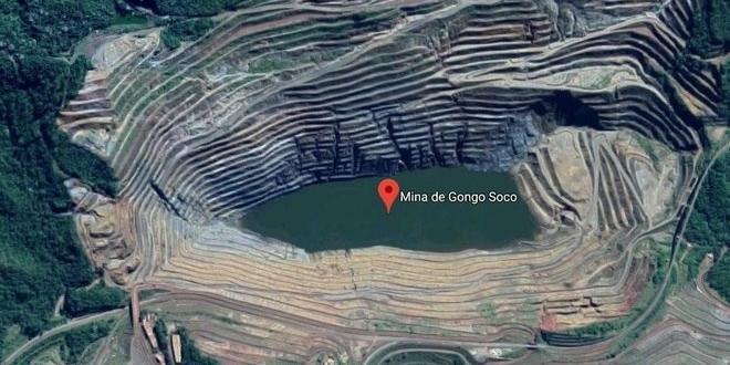 Deslocamento no talude da mina Gongo Soco aumenta para 19 centímetros - Reprodução/ StreetView