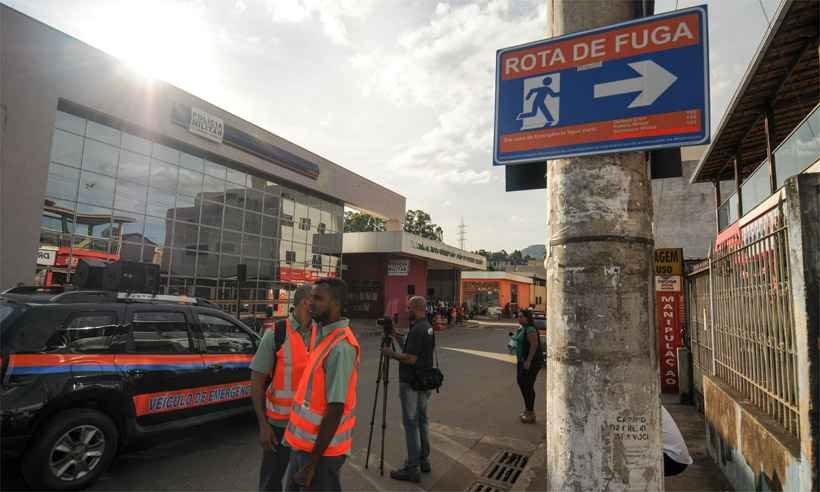 Movimentação de talude de mina em Barão de Cocais já chega a 20 centímetros  - Leandro Couri/EM/D.A Press - 25/03/2019