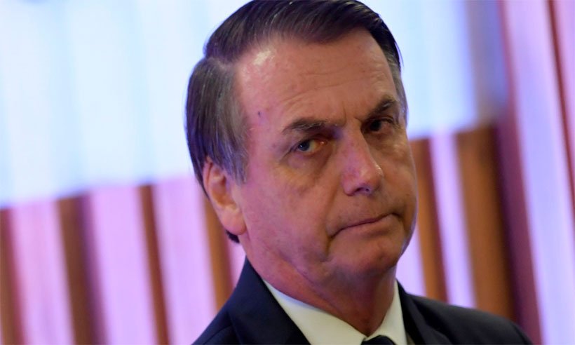 ''Já chorei pra caramba'', diz Bolsonaro sobre cinco meses de governo - Mauro Pimentel/AFP