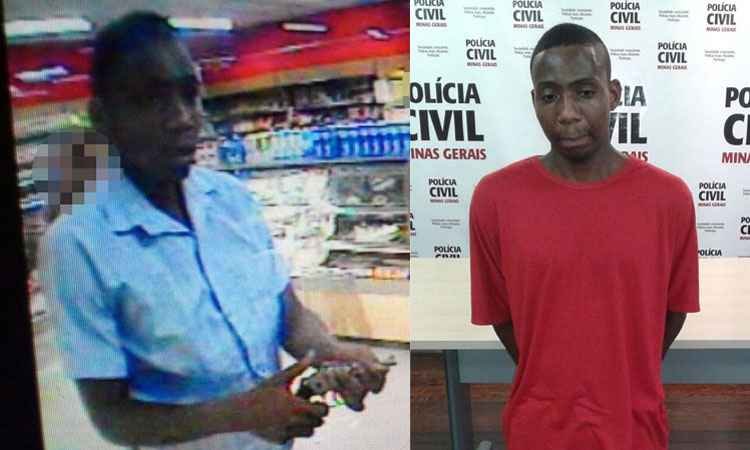 Acusado de matar caixa de padaria que o mandou vestir camisa é julgado em BH - PMMG/Divulgação - Polícia Civil/Divulgação
