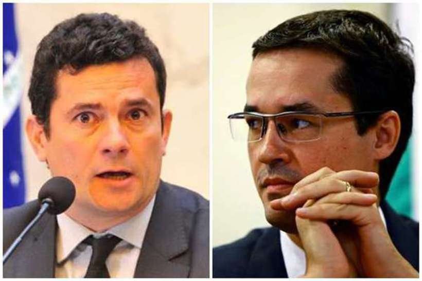 Frente Parlamentar da Segurança Pública declara apoio a Moro e Dallagnol -  AFP / Heuler Andrey - Pedro de Oliveira/ ALEP