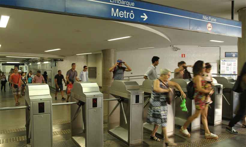 Justiça manda metrô funcionar em escala mínima no dia 14; sindicato mantém greve -  Jair Amaral/EM/D.A Press