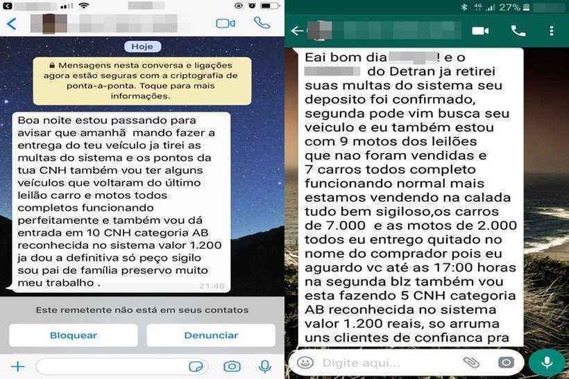 Golpe da multa: estelionatários prometem retirar débitos de veículos - Reprodução