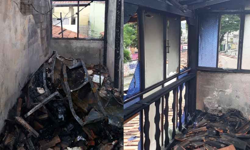 Incêndio consome escritório em BH - Divulgação/Corpo de Bombeiros