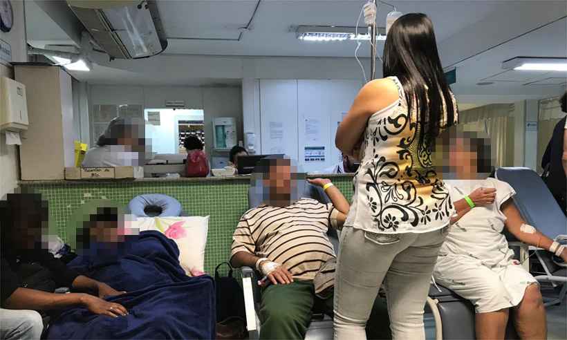 Com falta de vagas na internação, pacientes do Ipsemg ficam em corredores - Divulgação