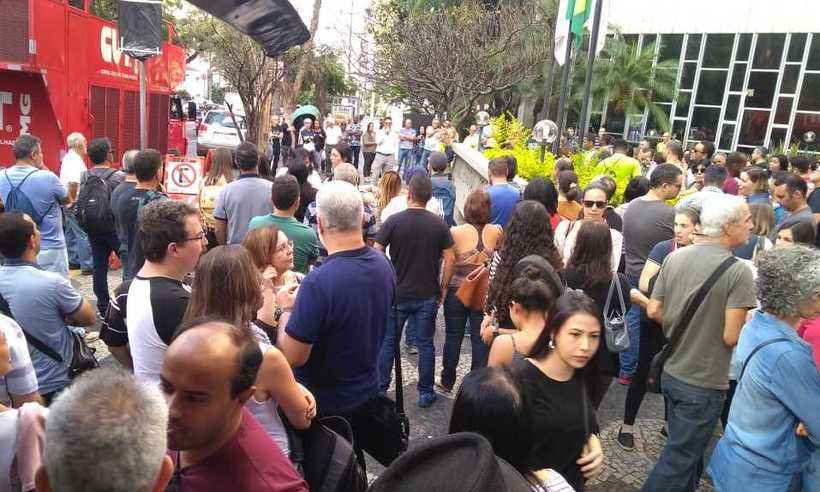 Agentes da BHTrans protestam contra corte de benefícios - Divulgação/Sintappi