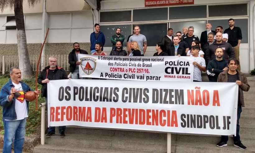 Sindicato dos policiais civis anuncia paralisação em Minas Gerais - Cobrapol/ divulgação 