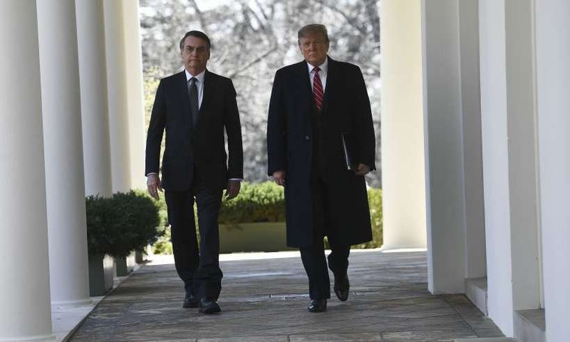 Donald Trump e Bolsonaro marcam novo encontro no G20 - BRENDAN SMIALOWSKI/CB/D.A Press
