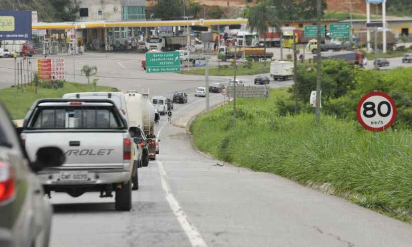 Obras e detonação de rochas vão interditar a BR-381; saiba detalhes -  Juarez Rodrigues/EM/D.A Press. 