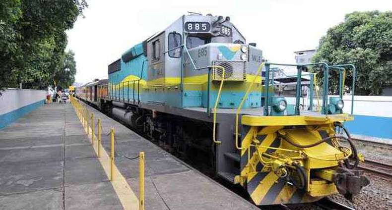 Trem da Vale que liga BH a Vitória não circula nesta quarta-feira, diz mineradora - Juarez Rodrigues/EM/D.A Press