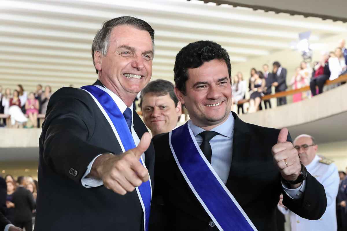 Bolsonaro quer testar popularidade de Sergio Moro em Maracanã lotado  - Palácio do Planalto/ Divulgação